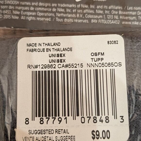 Nike Black Double wide Wristbands with Red Swoosh NWT - Picture 4 of 6